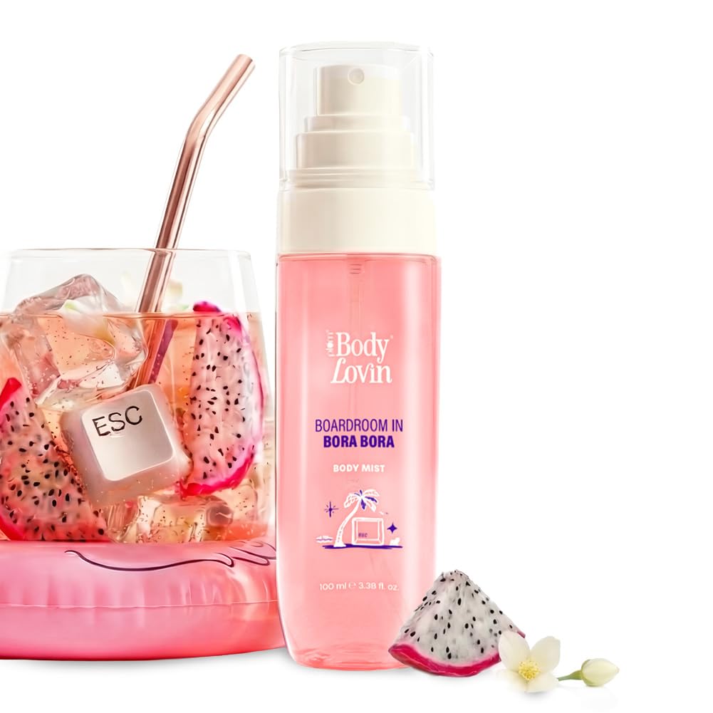 Plum BodyLovin’ Boardroom In Bora Bora Body Mist | Juicy Dragonfruit Meets Sweet Jasmine | Long-Lasting | Sweet Tropical Fragrance | With Notes Of Dragonfruit, Jasmine & Caramel | 100 ml-picture-12