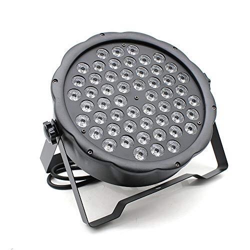 Mini lumière stroboscopique LED Lumière Scénario Activation par son et lumière Contrôle de vitesse Lumière avec 54 éclairages brillants RGB DMX 162 W Cover