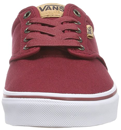 Image of Vans M Atwood Deluxe, Men's Low-Top Sneakers, Red ((10 Oz Canvas) BIK, 7.5 UK (41 EU)