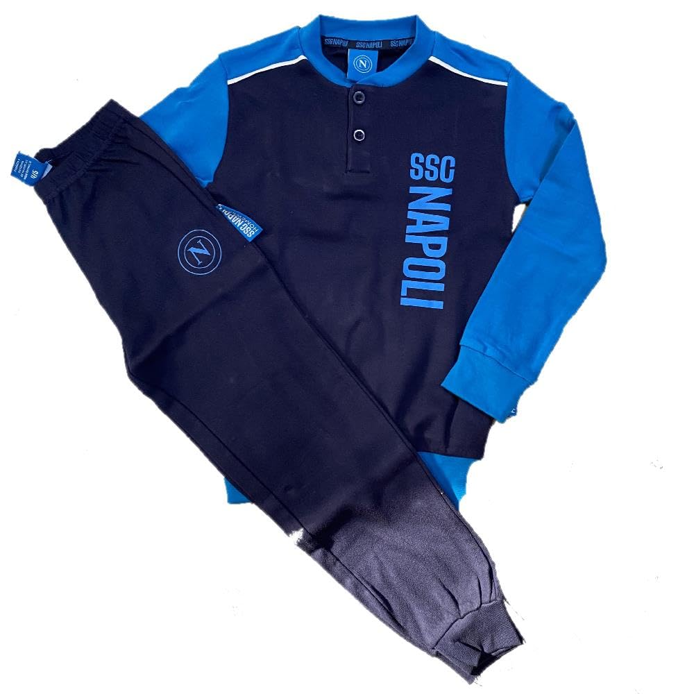 hermet Pigiama Napoli Calcio Cotone Interlock Tuta Homewear NAPOLI Personalizzabile PS 46669/70 / 71-BS