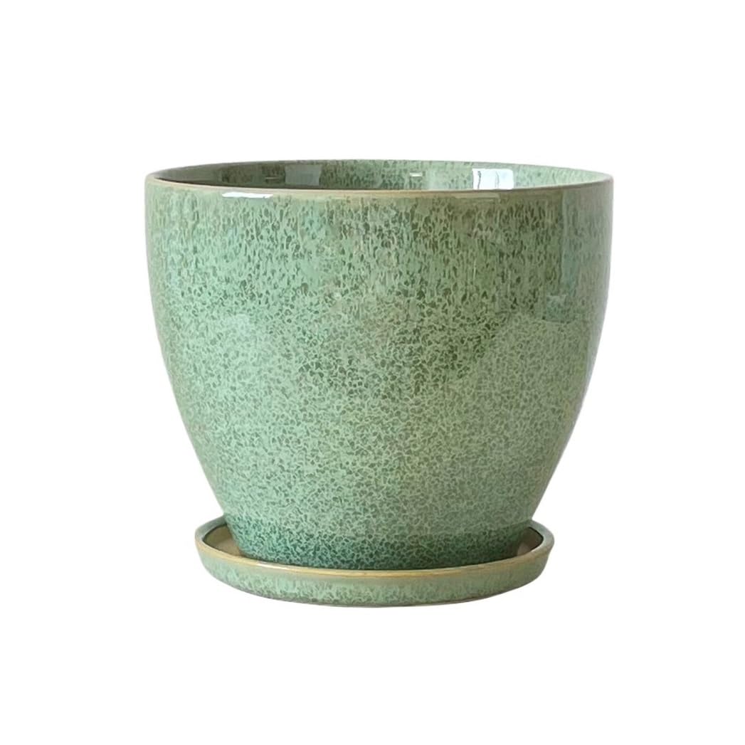 Bx9rE7tK3g Plant Pots 25.5 * 22cm Large Desktop Flower and Green Plant Pot Thickened Flowerpot Ceramic Household with Split Tray Outdoor Flower Pots