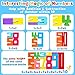 Montessori Wooden Number Building Blocks Toys for Toddlers Kids Stacking Number Blocks 1-10 Preschool Math Learning Educational Toys for 3 4 5 Year Old Boys Girls Gifts 3-5 Balance Competition Game