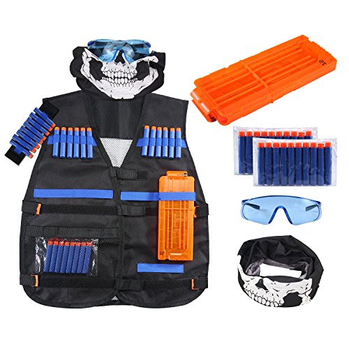 niceEshop Kit De Gilet Tactique pour Enfants Gamme Elite N-Strike