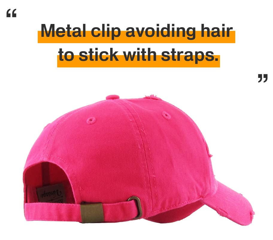 Image of KBETHOS Vintage Washed Distressed Cotton Dad Hat Baseball Cap Adjustable Polo Trucker Unisex Style Headwear