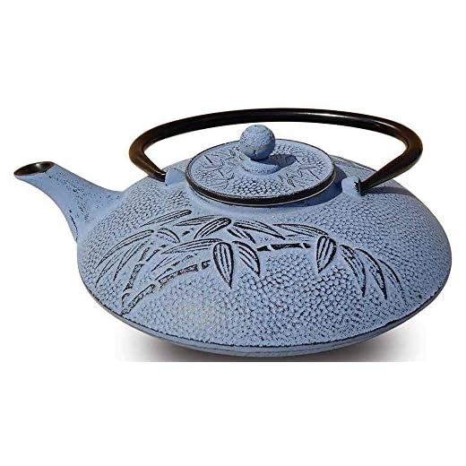 Old Dutch Cast Iron Positivity Teapot, 26-Ounce, Dusk