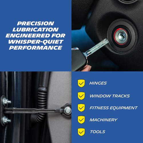 Image of MICHELIN Silicone Lubricant Spray for Car & Bike 135ml Multipurpose Lube & Protective Coating | Restores Movement & Shine | Safe on Rubber, Plastic, Window Channels & Metal Parts
