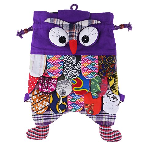 D DOLITY Sac à Dos Bande Réglable en Forme de Hibou Cadeau de Fête Anniversaire pour Ami Copain - Violet, comme décrit