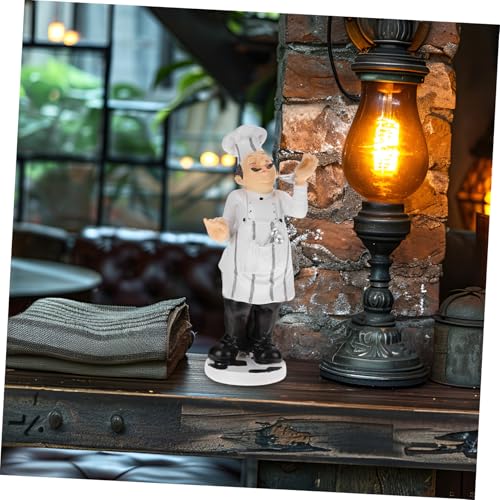 Statue de chef en résine MAGICLULU pour décoration de café - 6