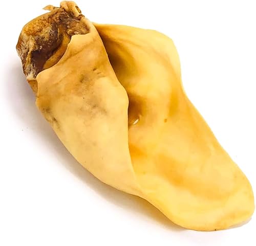 Miniatura 3 de ValueBull Orejas de vaca, varios tamaños y formas, paquete a granel de 120 unidades, golosinas naturales para perros, 100% carne de res Angus, un