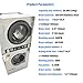 WYDDDARY AC220V Commercial Coin Operated Washer Dryer Combo 26.4lbs Stackable Large Washer-Dryer-In-One for Laundromats, Apartment Laundry Rooms, and Hotels