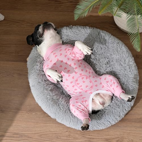 Image of Surgery Recovery Suit for Small Medium Dogs, Long Sleeve Dog Onesie for Surgery Female Dogs Pajamas Abdominal Wound Bandages Surgical Suit Recovery Suit for Shedding Skin Disease
