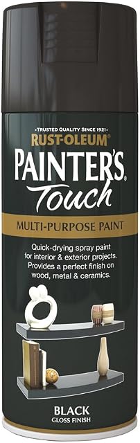 Rust-Oleum AE0040026E8 400ml Painter's Touch Spray Paint - Gloss Black