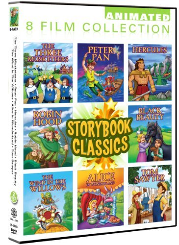 Storybook Classics 8 Pack Black Beauty Peter Pan Hercules Robin Hood Three Musketeers Wind In The Willows Alice