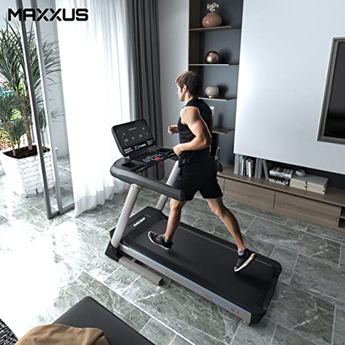 Foto von MAXXUS Laufband RunMaxx 9.1 - Klappbar, Elektrisch, 140 kg, 20 km/h, 36 Programme, 16 Steigung, 3 PS, LCD Display, Bluetooth App Steuerung - Heimtrainer, Fitnessgerät für Zuhause, Treadmill