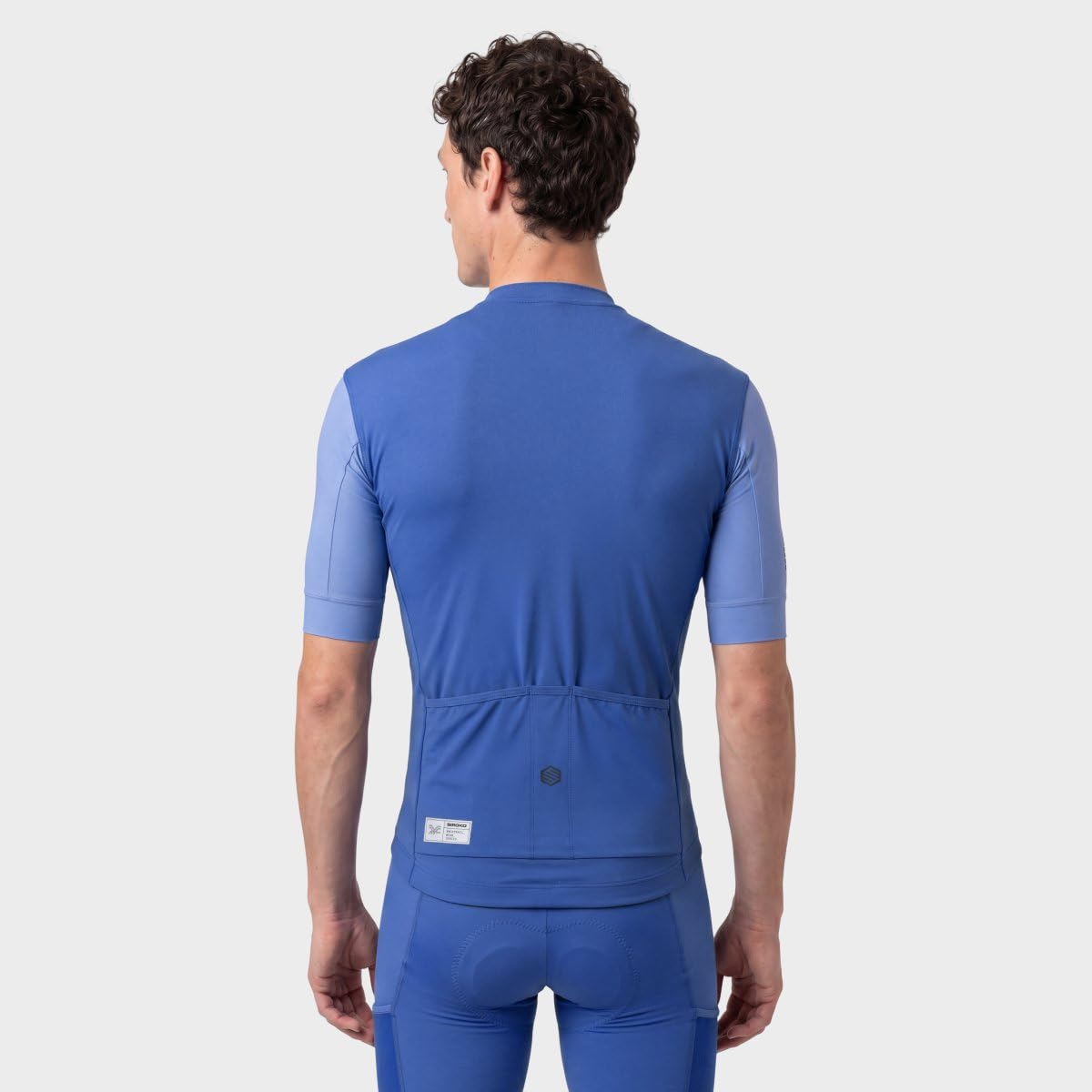 SIROKO Maillot de Gravel Manga Corta Ciclismo GM2 Golden Pedals Blue Azul