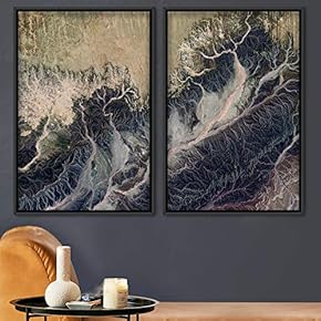 signwin 2 Piece Framed Canvas Wall Art Natural...
