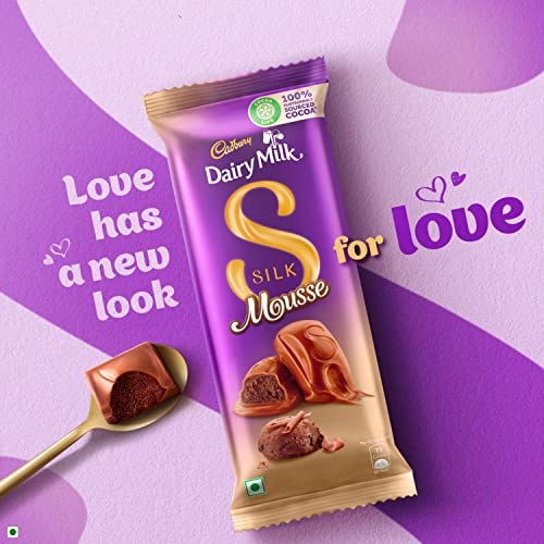 Image of Cadbury Celebrations Assorted Chocolate Gift Pack, 62.2 g- Pack of 8 & Dairy Milk Silk Mousse Chocolate Bar, 6 x 50 g