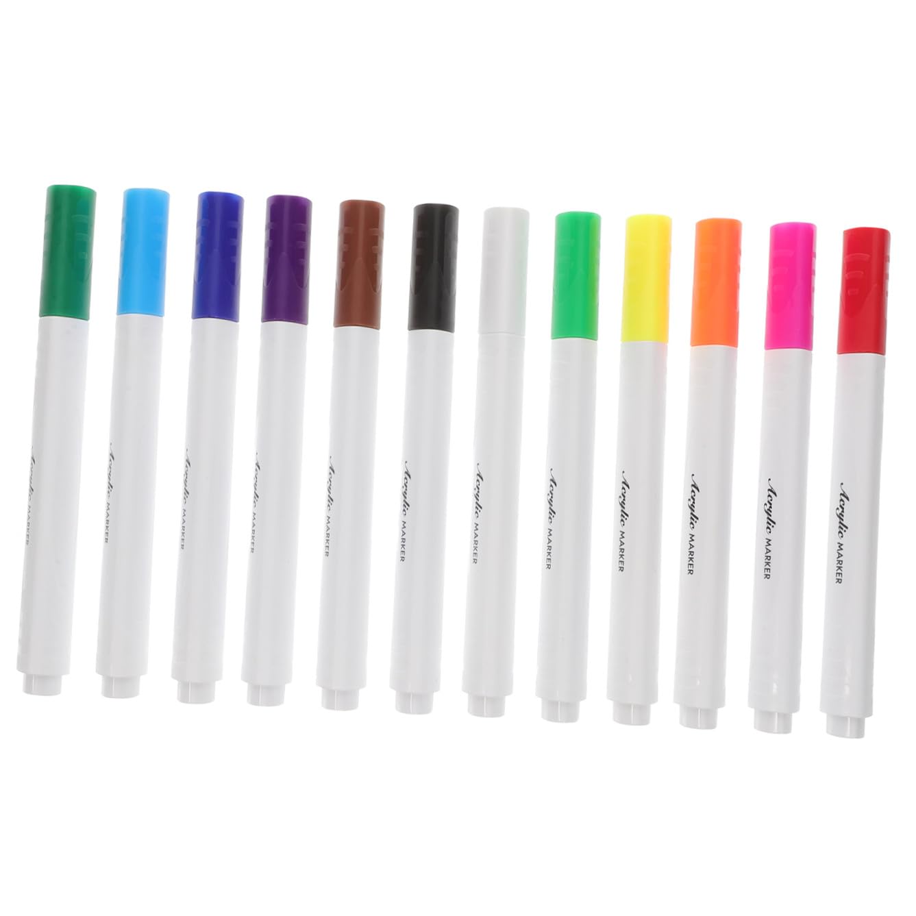 TOYANDONA 36pièces Feutres Acryliques Pour Peinture Toile Marqueurs Polyvalents Pour Art Et Bricolage