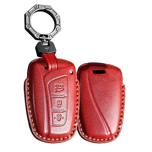 Housse de clé pour Hyundai Genesis Santa Fe Equus coque de protection rouge à 3 ou 4 boutons