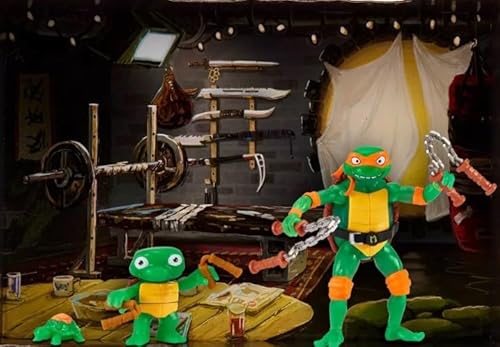 image for Teenage Mutant Ninja Turtles: Mutant Mayhem 4.5” Michelangelo Making