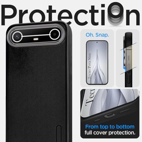 Image of Jkobi Rubberised Back Cover Case for Tecno Pova Slim (Textured Grip Design | Micro-Fiber Cloth Inside | Slim and Light Weight | Soft Touch and Feel)