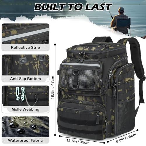 Sac de pêche 45L résistant à l'eau pour transporter vos accessoires sans effort - 2