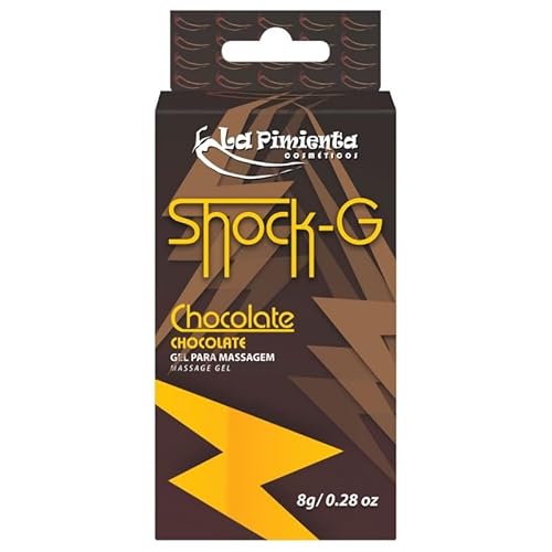 Gel Excitante Eletrizante Vibrador Líquido de Alta Potência Oral Shock-G Chocolate - 8g, La Pimienta