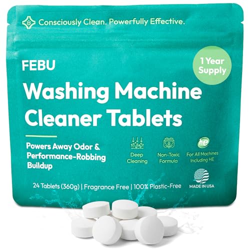 FEBU Washing Machine Cleaner Tablets Made in USA |...