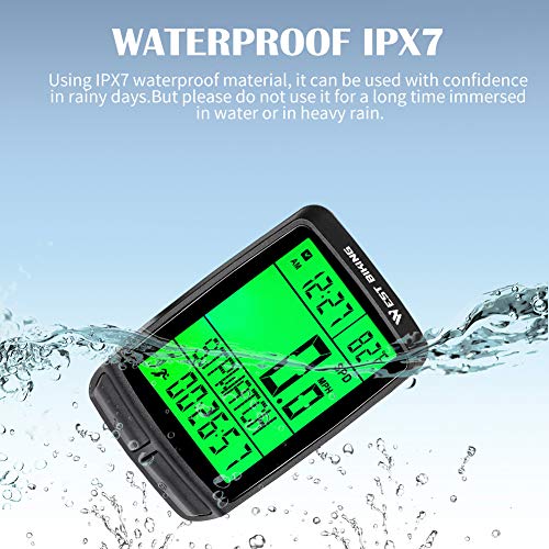 image for ICOCOPRO Bike Computer Bicycle Odometer Speedometer Wireless Waterproo
