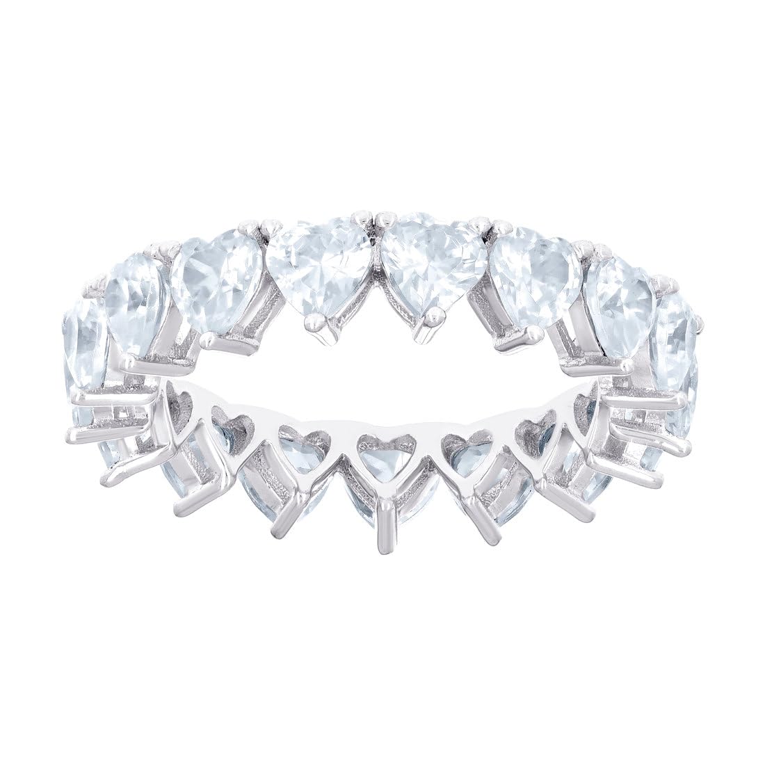 Bague argent 925 cœur CZ diamant pour sublimer vos tenues quotidiennes - 4