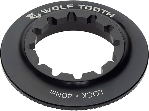Wolf Tooth Anillo de bloqueo del rotor Centerlock Estriado interno Negro
