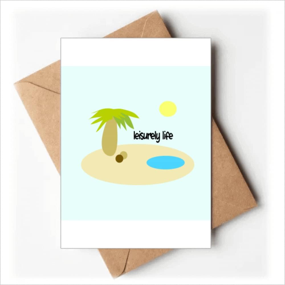 Islet Island Leisure Art Deco Fashion Greeting Cards You are Invited Invitations