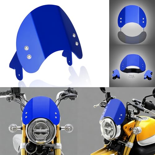 Protection vent Monkey 125 en aluminium bleu contre les projections - 3