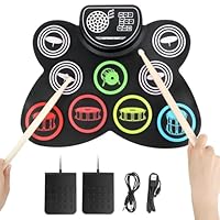 E Schlagzeug,Kinderschlagzeug,Elektronisches Schlagzeug für Anfänger & Erwachsene,Vollständiges Kit mit Allem,E Drum was Sie Brauchen,Schlagzeug Erwachsene,Schlagzeug Komplettpaket