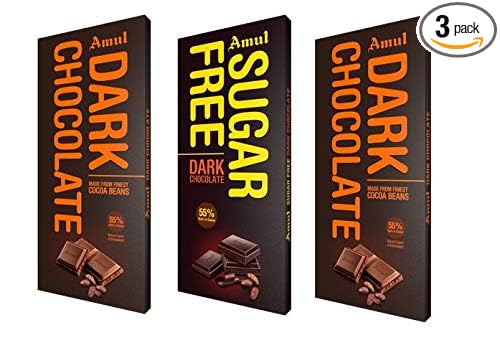 Amul Chocolate: 2 Dark and 1 Sugarfree