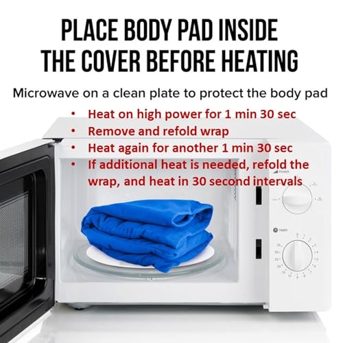 XL Heating Pad for Neck and Shoulders and Back, Microwavable Heating Pads, Microwave Heating Pad Microwavable, Natural Moist Heat Therapy Pad with Washable Cover. Heat Pad Microwavable, 1 Piece 22x13” - Thumbnail 5