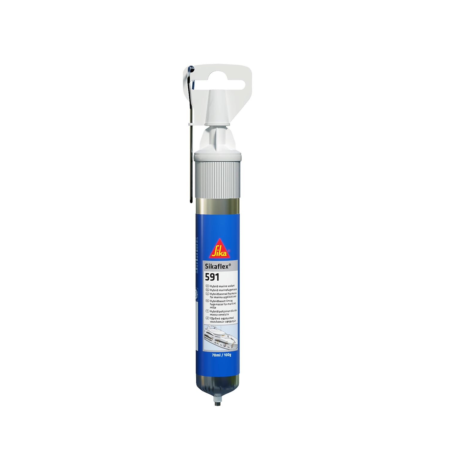 SIKA - Sigillante nautico multiuso - Sikaflex 591, Bianco - Formato Mini per piccole riparazioni in barca - Massima sicurezza contro l'acqua - 70ml