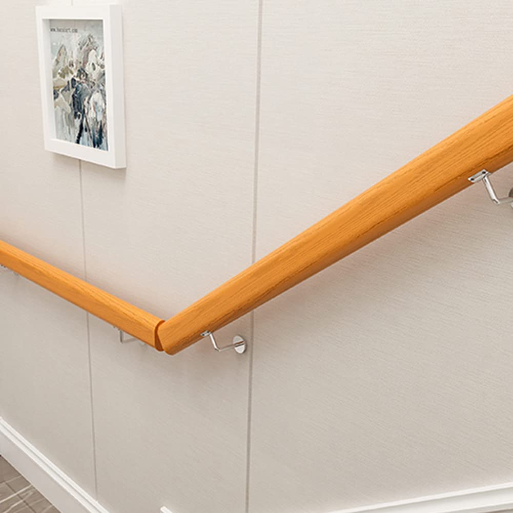 Drewniany zestaw poręczy bezpieczeństwa schodów dla dzieci i seniorów trwały 100 cm do wewnątrz i na zewnątrz poręcz ręczna do loftu i balustrady schodowej