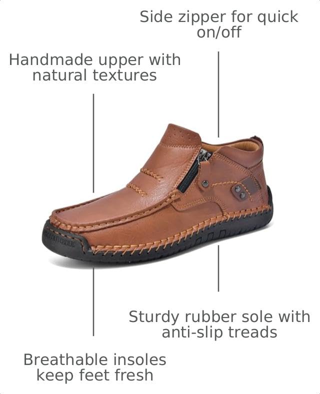 Image of Coramtty Mens Classic Loafers Moccasins Walking Outdoor Walking Shoes