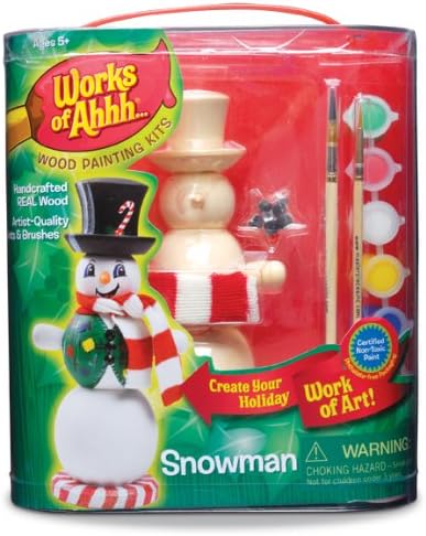 MasterPieces Works of Ahhh Holiday Series Snowman Wood Painting Kit
