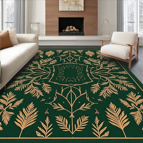 ODIKA Flatwoven High Traffic Area Rug 6x9, Faux Fur Christmas