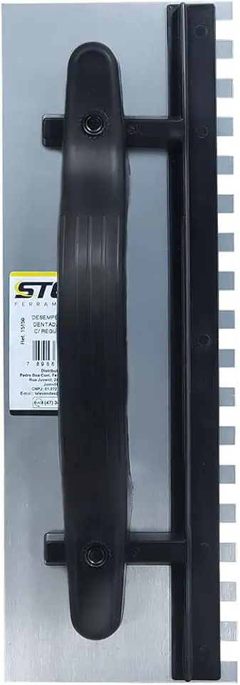 Desempenadeira Aço Dentada Reforçada Com Regulador Stein (35cm x 12cm x 9cm)