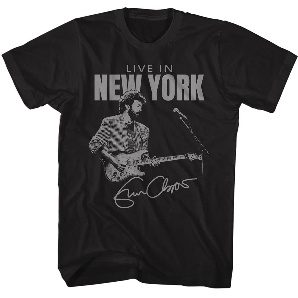 Amazon.com: Eric Clapton T Shirt Live in New York Signature