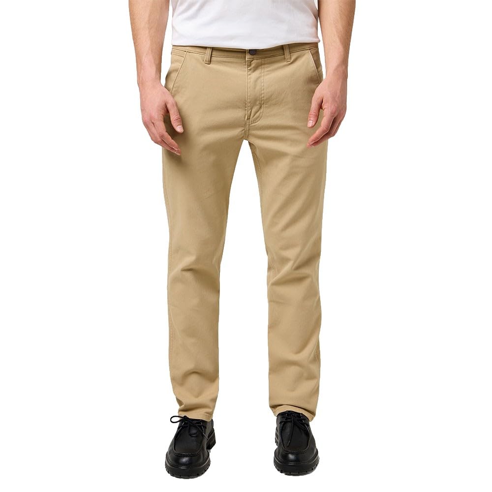 Wrangler Men's Regular Chino Pants, Cornstalk, 36 W/32 L