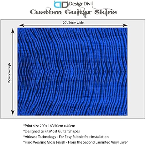 Guitar Custom Wrap Laminated Vinyl Decal Sticker The Ocean Flamed Maple GS53