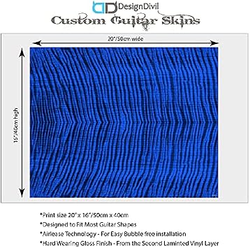 Guitar Custom Wrap Laminated Vinyl Decal Sticker The Ocean Flamed Maple GS53