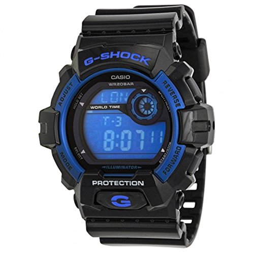 �y�J�V�I�z CASIO G Shock Blue Dial Black Resin Strap Men's G8900A-1CR Watch �u���[ �_�C���� �u���b�N�����X�g���b�v �����Y�r���v�y���s�A���i�z KOOMOLL