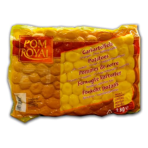 Wernsing Kartoffeln fertig gekochte Garkartoffeln 3kg Royal Delikatess geschält & gekocht als Salzkartoffeln, Bratkartoffeln, Kartoffelgerichte Großpackung für Imbiss, Gastronomie, Großverbraucher