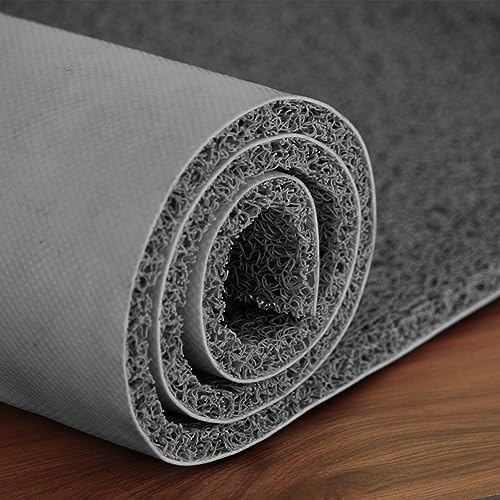 Lifekrafts PVC Cushion Noodle Floor Rectangular Mat for Entryways | 4ft x 6ft Grey | Oversized Non-Slip Waterproof Doormat... - Review, Price and Buying Guide