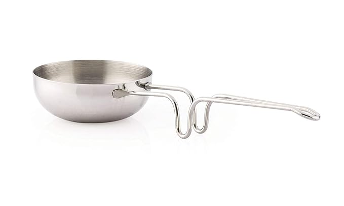 Premium Quality Heavy Steel Tadka Pan/Frying Pan/Wagharia / Dal Tadka Pan/Frypan for Cooking Purpose Hotel Home Restaurant by BigMart (Frypan)